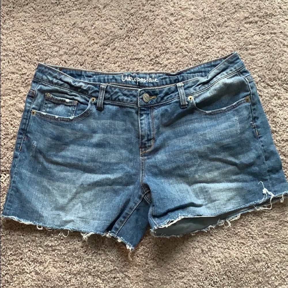 Aerospostale midi denim shorts